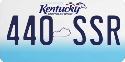 KY license plate 440SSR
