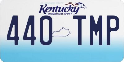 KY license plate 440TMP
