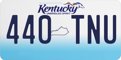 KY license plate 440TNU