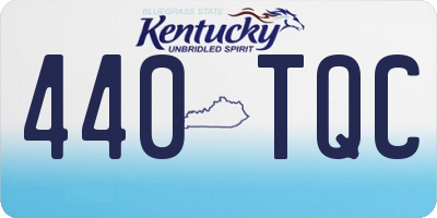 KY license plate 440TQC