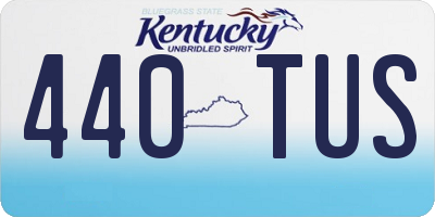 KY license plate 440TUS