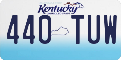 KY license plate 440TUW
