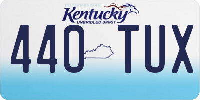 KY license plate 440TUX