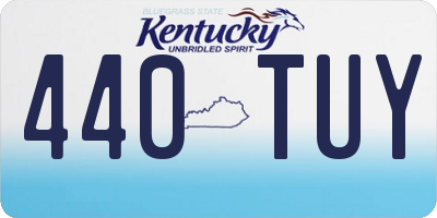 KY license plate 440TUY