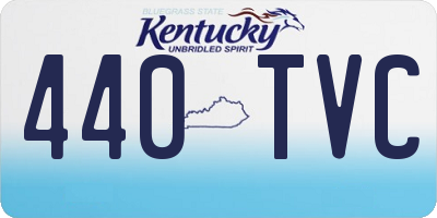 KY license plate 440TVC