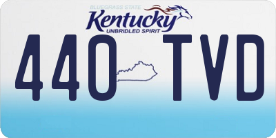 KY license plate 440TVD