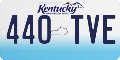 KY license plate 440TVE