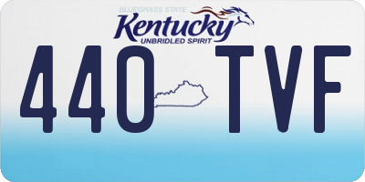 KY license plate 440TVF