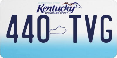 KY license plate 440TVG