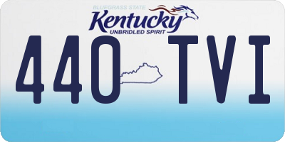 KY license plate 440TVI