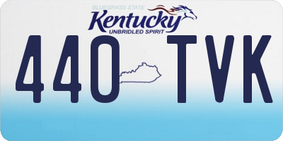 KY license plate 440TVK