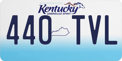 KY license plate 440TVL