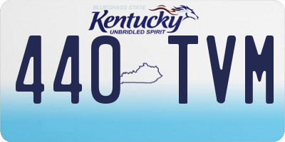 KY license plate 440TVM