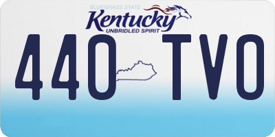KY license plate 440TVO