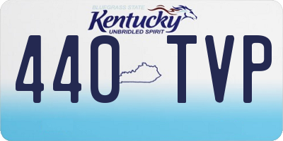 KY license plate 440TVP