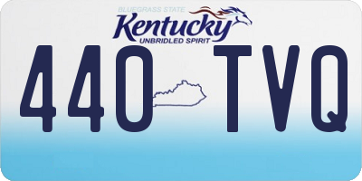 KY license plate 440TVQ
