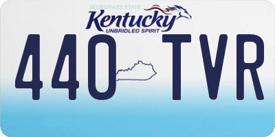 KY license plate 440TVR