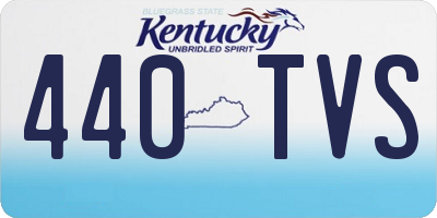 KY license plate 440TVS