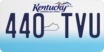 KY license plate 440TVU