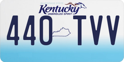 KY license plate 440TVV