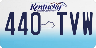 KY license plate 440TVW