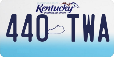 KY license plate 440TWA