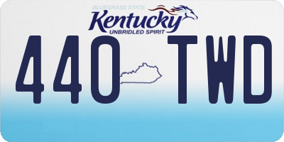 KY license plate 440TWD