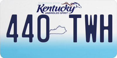 KY license plate 440TWH