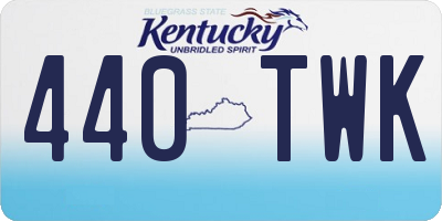 KY license plate 440TWK