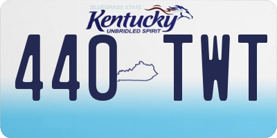 KY license plate 440TWT