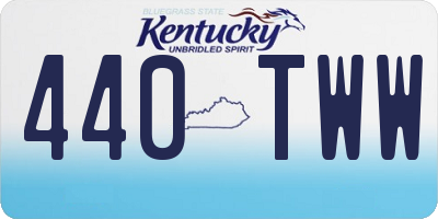 KY license plate 440TWW
