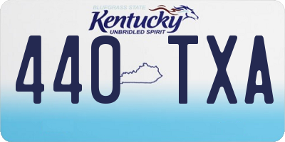 KY license plate 440TXA