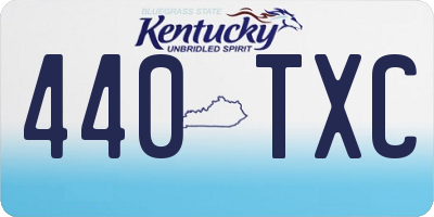 KY license plate 440TXC
