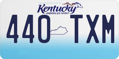 KY license plate 440TXM