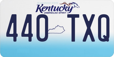KY license plate 440TXQ