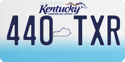KY license plate 440TXR