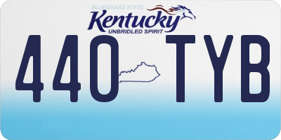 KY license plate 440TYB