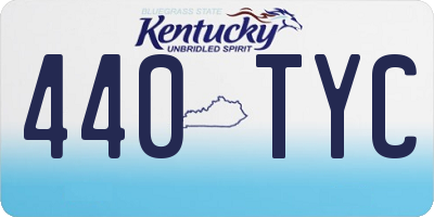 KY license plate 440TYC
