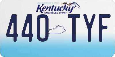 KY license plate 440TYF