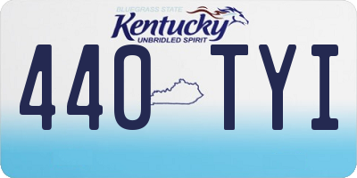 KY license plate 440TYI