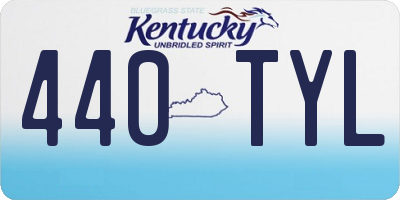 KY license plate 440TYL