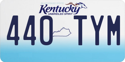 KY license plate 440TYM
