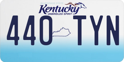 KY license plate 440TYN