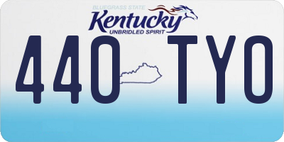 KY license plate 440TYO