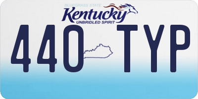 KY license plate 440TYP