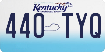 KY license plate 440TYQ
