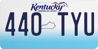 KY license plate 440TYU