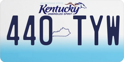 KY license plate 440TYW