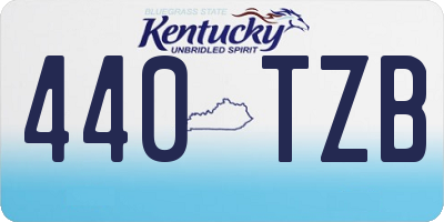 KY license plate 440TZB