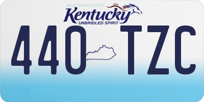 KY license plate 440TZC